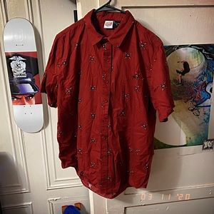 Deadpool Licensed Short Sleeve Button Down